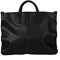 Bottega Veneta Black Leather Briefcase