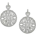 10k White Gold 1/8ct TDW Diamond Earrings