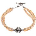 Sterling Silver Bead Golden Pearl Bracelet (Thailand)