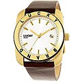 Lucky Brand Women's Dark Brown Leather Strap Watch