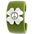 Lucky Brand Women's Green Rubber Cuff Watch