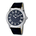 Le Chateau Men's Black Leather Band Watch