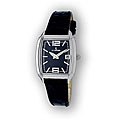 Le Chateau Women's Black Leather Band Watch