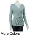 Cullen Women's Long-sleeve Faux-wrap Top