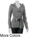 Cullen Women's Long-sleeve Hooded Belted Cardigan
