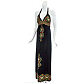 Wishes Women's Black Halter Dress