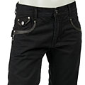 Seduka Men's Leather and Stud Jeans