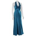 Onyx Women's Ruffle-trimmed Halter Dress