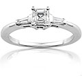 14k Gold 1/2ct TDW Asscher Diamond Engagement Ring (H-I, SI)