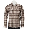 Unlimited 191 Men's Long-sleeve Western Plaid Shirt