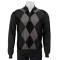 Cullen Men's Cashmere Blend 1/4-zip Mock-neck Sweater