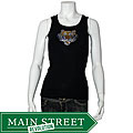 Crazy Haute Women's Rhinestone Tiger Tank Top
