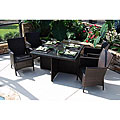 Lantana All Weather Wicker 5-piece Patio Dining Set