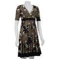 Jones New York Matte Women's Floral Collage Jersey Dress