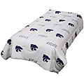Kansas State Queen-size White Comforter Set