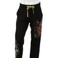 Ed Hardy Men's Black Sword Skull Jersey Pants