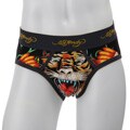 Ed Hardy Men's 'Tiger with Swords' Hip Briefs