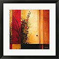 Don Li-Leger 'Hollyhock Garden' Framed Art