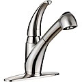 Kraus Stainless Steel Pull-out Kitchen Faucet with Cover Plate