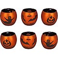 Metallic Halloween Votive Holder (Set of 6)