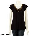 Sweaterworks Women's Short-sleeve Chain Top