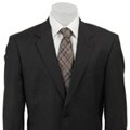 Haspel Men's Grey Stripe 2-button Center Vent Wool Suit