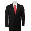 Haspel Men's Black 2-button Wool Suit