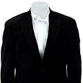 Haspel Men's Black Velvet 2-button Double Vent Sportcoat