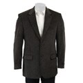 Haspel Men's Black Corduroy 2-button Sportscoat