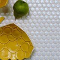 SomerTile Metropolitan Penny White Tiles (Set of 10)