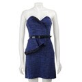 Jump Girl Junior's Belted Jaquard Sheath Dress