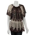 Sam & Max Women's Plus Size Bohemian Print Top