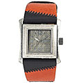 Lucky Brand Women's Leather Patchwork Watch