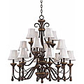 Silk Shade 16-light Chandelier