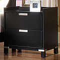 Noho Gallery 2-piece Black Nightstand Set