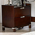 Noho Warm Cherry 2-piece Gallery Nightstand Set