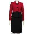 Kasper Women's Two-piece Blocked Crepe Skirt Shirt