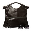 Pietro Alessandro Large Dark Olive Glazed Leather Satchel