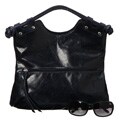 Pietro Alessandro Large Royal Glazed Leather Satchel