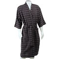 Majestic International Men's Plaid Flannel Robe