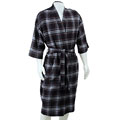 Majestic International Men's Plaid Flannel Robe