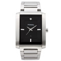 Fossil Men's Diamond Charcoal Dial Watch