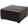 Dark Espresso Bi-cast Leather Cocktail Table