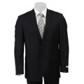 Joseph Abboud Men's Navy-Stripe 2-button Suit