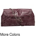 Roxx Buckle Clutch with Chain Shoulder Strap