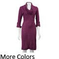 Jonathan Martin Women's Ribbed Cowl-neck Sweater Dress