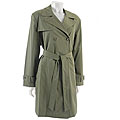 Nuage Women's Khaki/Green Double-breasted Trench Coat