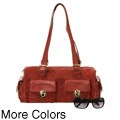 Maxx New York Italian Suede and Leather Satchel