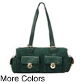 Maxx New York Italian Suede/ Leather Top Cargo Bag