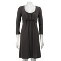 Tiana B. Women's Grey Twist-front Knit Dress